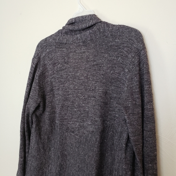 Eileen Fisher Marled Gray Open Front Knit Cardigan - Size Small - Picture 9 of 9